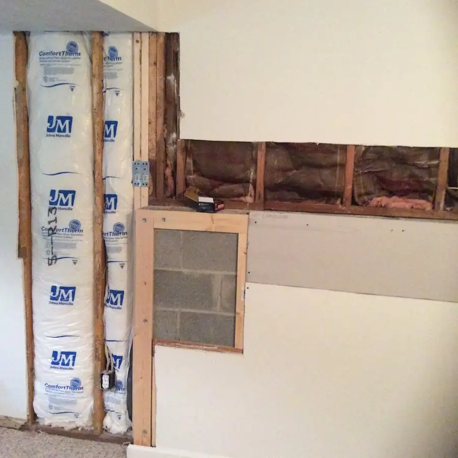 Wall insulation replacement during Contents Cleaning & Restoration in Ulysses